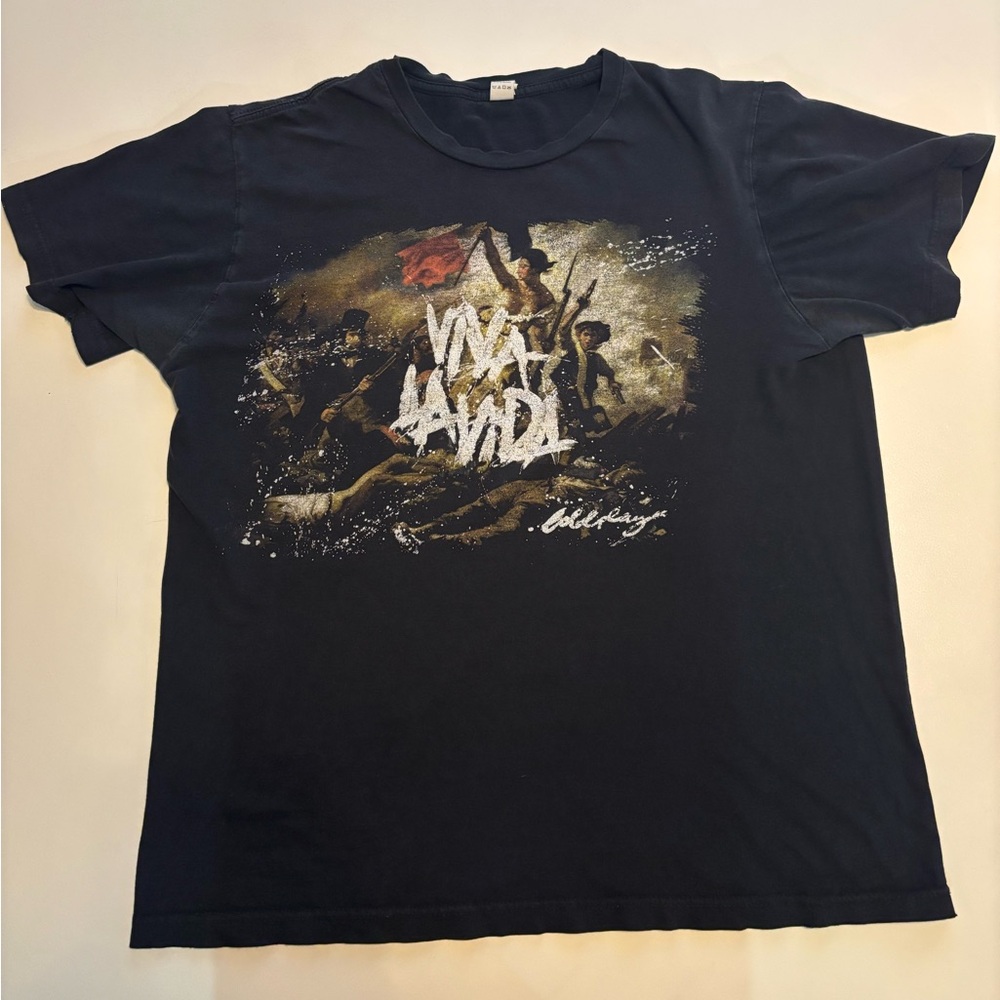 Cold play viva la vida tour band shirt